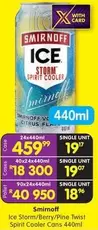 Smirnoff - Ice Storm/Berry/Pine Twist Spirit Cooler Cans