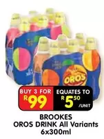 Brookes - OROS DRINK All Variants 6x300ml