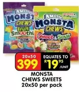 Monsta Chews Sweets
