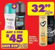 Garnier - Roll-On for Ladies/Men