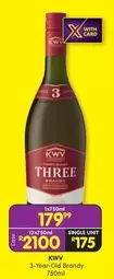 KWV - THREE 3-Year-Old Brandy