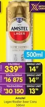 Amstel - Lager/Radler Beer Cans