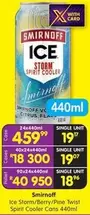 Smirnoff - Ice Storm/Berry/Pine Twist Spirit Cooler Cans