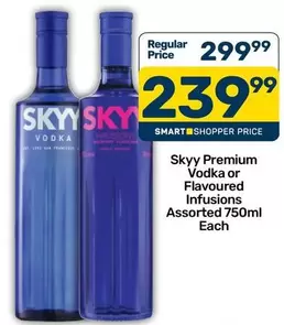 Skyy - Premium Vodka or Flavoured Infusions