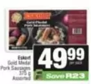 Eskort - Gold Medal Pork Sausages