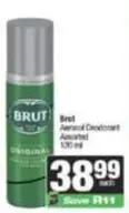Brut - Aerosol Deodorant
