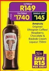 Amarula - Original Ethiopian Coffee Raspberry Chocolate & Baobab Cream Liqueur