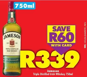 Jameson - Triple Distilled Irish Whiskey