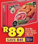 Chef - Frozen Chicken Fingers/Burgers