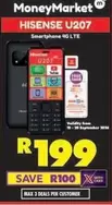 Hisense - U207 Smartphone 4G LTE