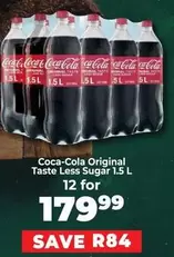 Coca cola - Original Taste Less Sugar