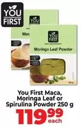 Mac - a, Moringa Leaf or Spirulina Powder