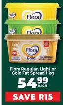 Flora - Regular, Light or Gold Fat Spread