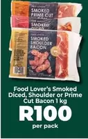 Smoked Diced, Shoulder or Prime Cut Bacon