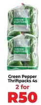 Green Pepper Thriftpacks 4s