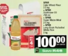 Spar - Cake Wheat Flour, Sunflower Oil, Super Maize Meal, Long Grain Parboiled White Rice
