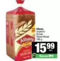 Albany - Superior Brown Sliced Bread