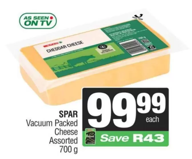 Spar - Vacuum Packed Cheese