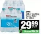 Spar - Still or kling Spring Water