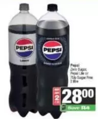 pepsi - Pepsi Zero Sugar, Pepsi Lite or 7Up Sugar Free