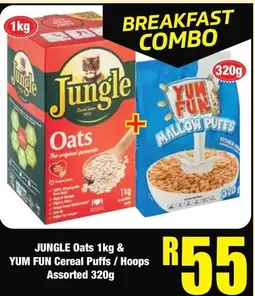 Jungle Oats - & Yum Fun Mallow Puffs