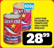 Lucky Star - PILCHARDS IN TOMATO/HOT CHILLI SAUCE