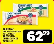 Parmalat - GOUDA/CHEDDAR FULL CREAM PROCESSED CHEESE SLICES