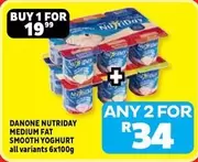Danone - MEDIUM FAT SMOOTH YOGHURT