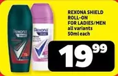 Rexona - SHIELD ROLL-ON FOR LADIES/MEN