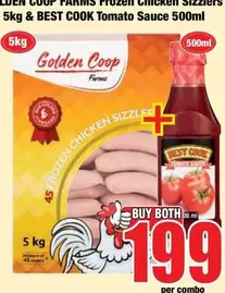Frozen Chicken Sizzlers & Tomato Sauce