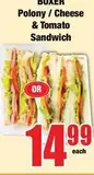 Boxer - Polony / Cheese & Tomato Sandwich
