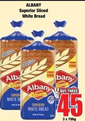 Albany - Superior Sliced White Bread