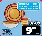 Stripe Mug/Soup Bowl/Dinner Plate