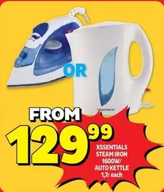 Xssentials Steam Iron or Auto Kettle