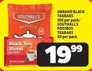 BLACK TEABAGS