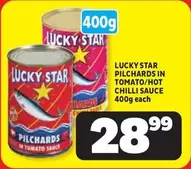 Lucky Star - PILCHARDS IN TOMATO/HOT CHILLI SAUCE