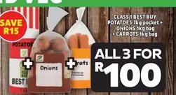 Best Buy - Potatoes + Onions + Carrots