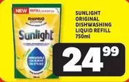 Sunlight - Dishwashing Liquid Refill
