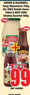 Crosse & Blackwell - Tangy Mayonnaise & Tomato Sauce & Chutney