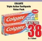 Colgate - Triple Action Toothpaste Value Pack