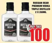 Russian Bear - PREMIUM VODKA TRIPLE DISTILLED