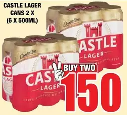 CASTLE - LAGER CANS