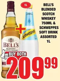 Bell's - BLENDED SCOTCH WHISKEY & SCHWEPPES SOFT DRINK
