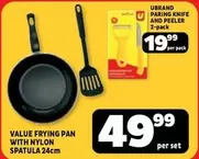 Pan - VALUE FRYING PAN WITH NYLON SPATULA 24cm