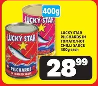 Lucky Star - PILCHARDS IN TOMATO/HOT CHILLI SAUCE