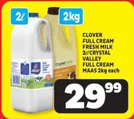 Clover - FULL CREAM FRESH MILK MAAS