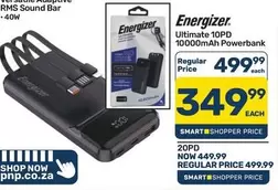 Energizer - Ultimate 10PD 10000mAh Powerbank