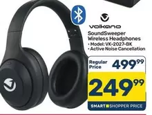 Volkano - SoundSweeper Wireless Headphones VK-2027-BK