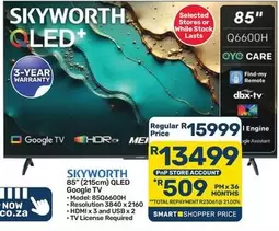 Skyworth - 85" (215cm) QLED Google TV