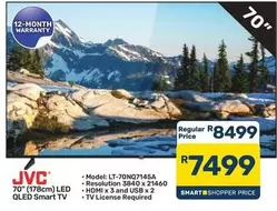 JVC - 70" (178cm) LED QLED Smart TV